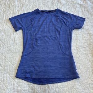 Spyder Women's Heathered Blue Short Sleeve Tee